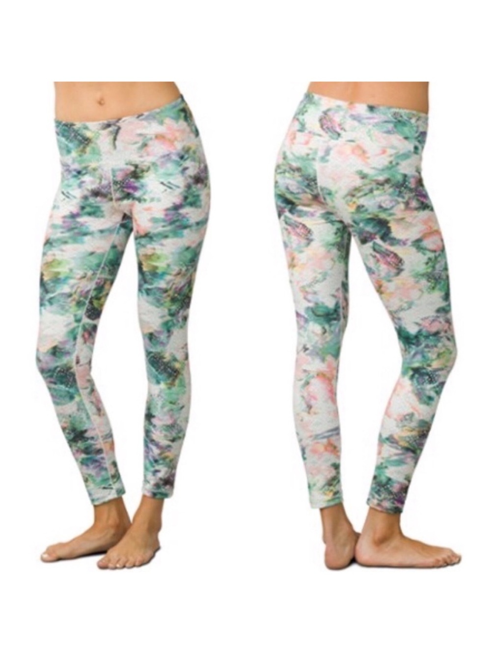Prana Graceful Pillar Printed Yoga Leggings Activewear Athletic Size Small - Picture 2 of 8